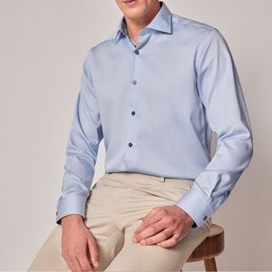 Ben Sherman Men’s Casual Button Down Dress light Blue Shirt Classic Fit XL 32/33